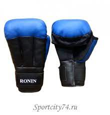 Перчатки д/рук.боя Ronin 8унц. син. и/к F072A 