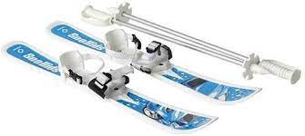 Лыжи дет. Hamax 19-20 Sno Kids Skis With Poles Blue Car HAM561001 