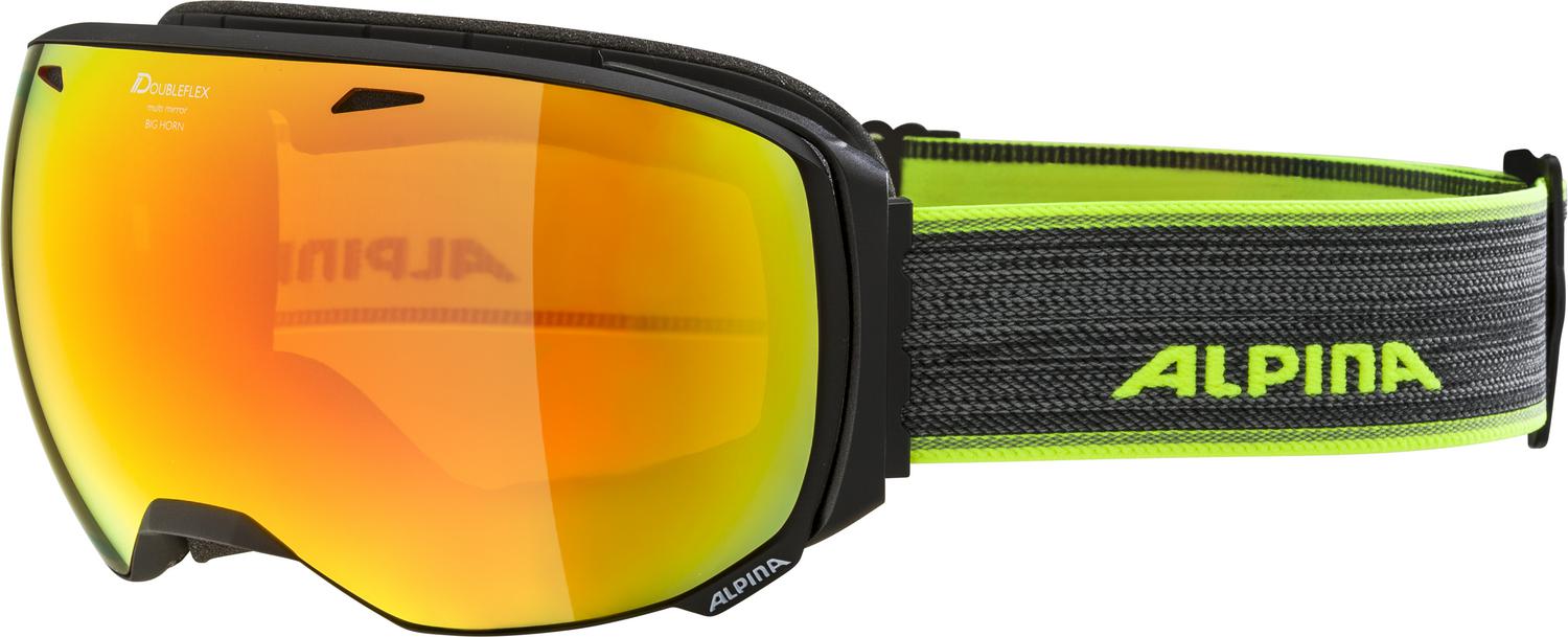 Очки г/л Alpina 7207834 BIG HORN Black Matt HM red S2 sph. (L40) 