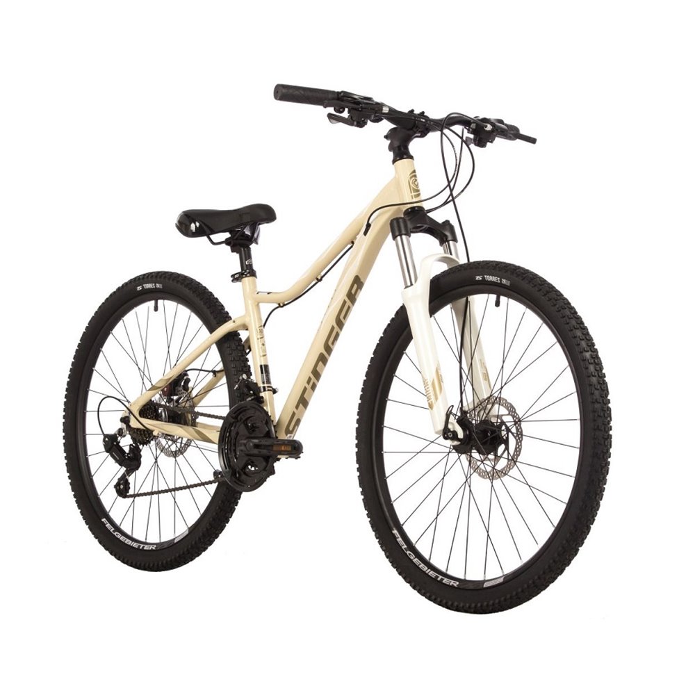 Велосипед STINGER 26 LAGUNA EVO SE бежевый, алюминий, размер 17" 