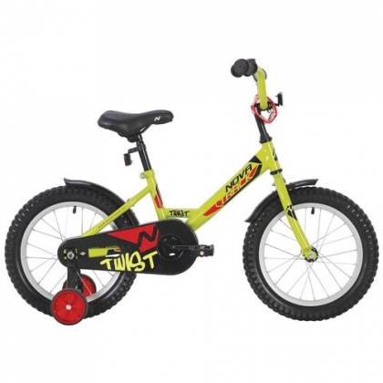 Велосипед NOVATRACK 20", VECTOR, оранжевый, защита А-тип, тормоз нож., крылья и багажник чёрн. 