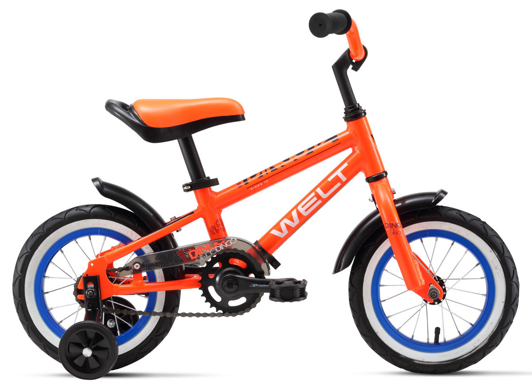 Велосипед 12" Welt 2018 Dingo orange/black/blue 