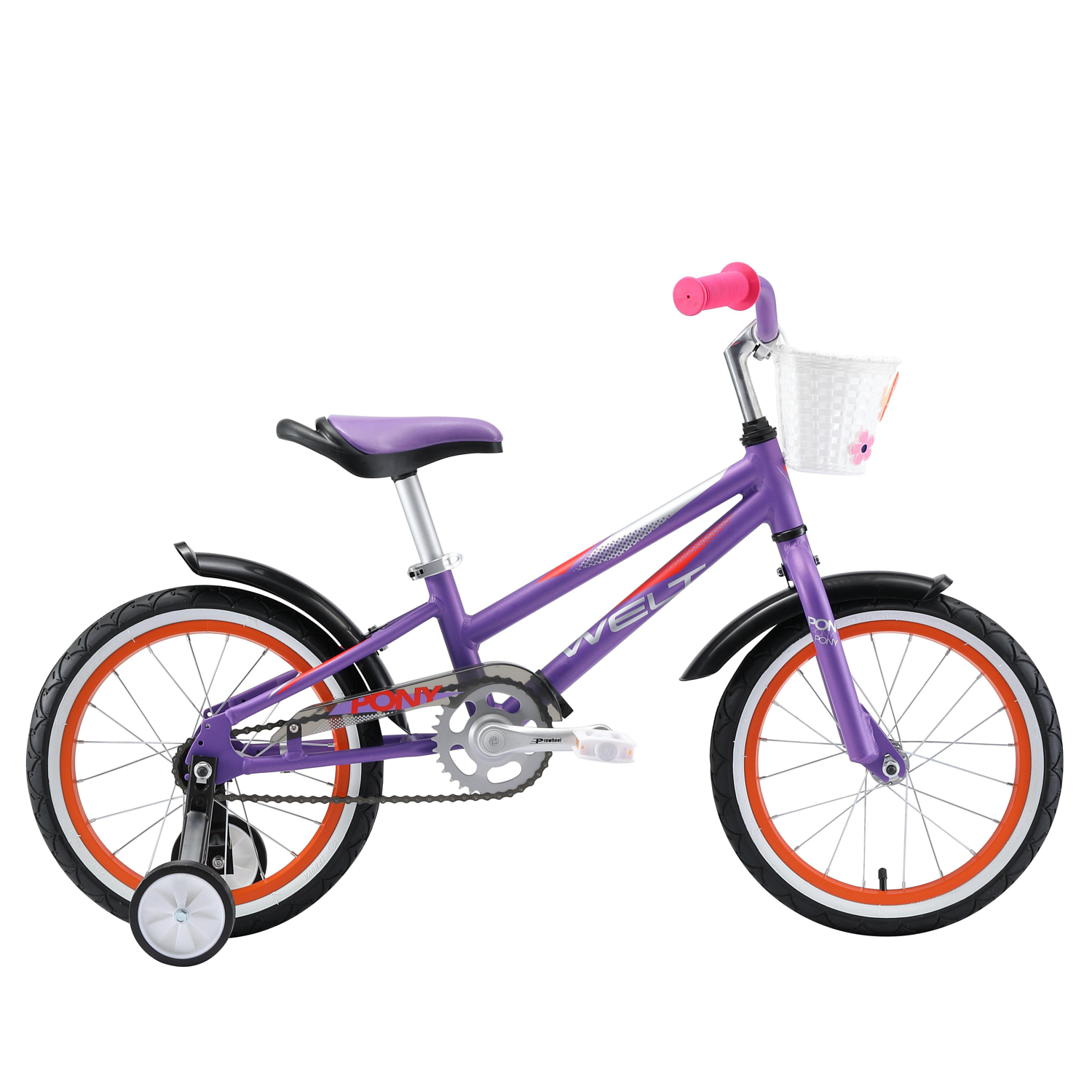 Велосипед 16" Welt 2020 Pony Purple/Orange 