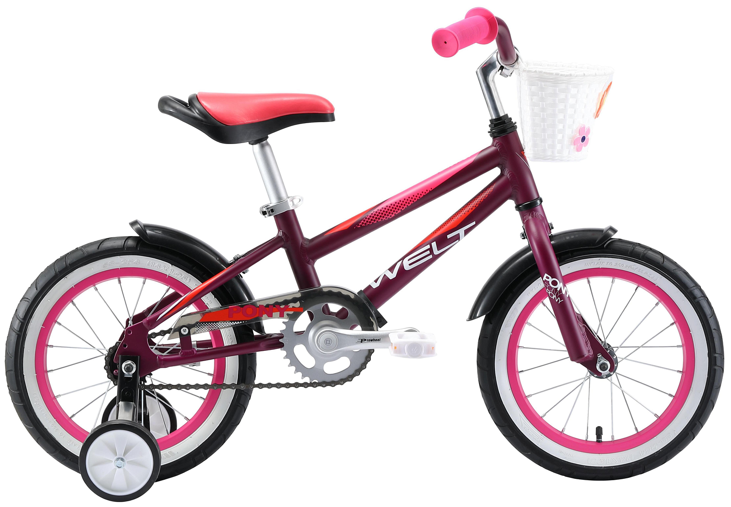 Велосипед 14" Welt 2021 Pony Violet/pink 