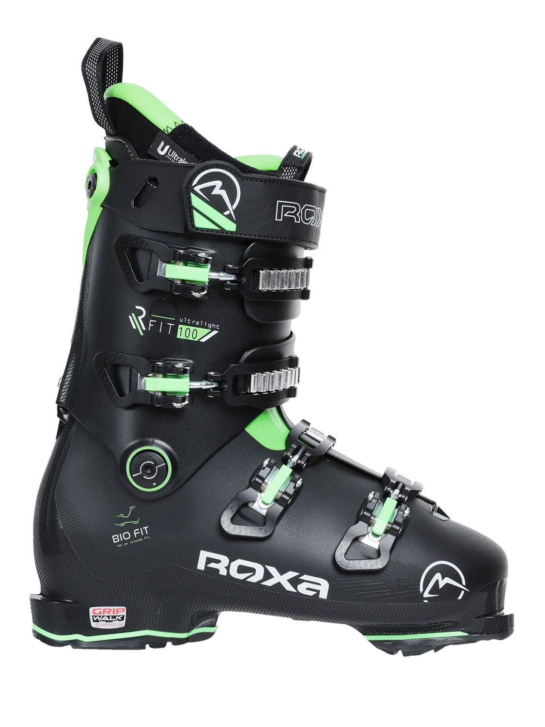 Горнолыжные ботинки ROXA Rfit 100 Gw Black/Green (см:27,5)