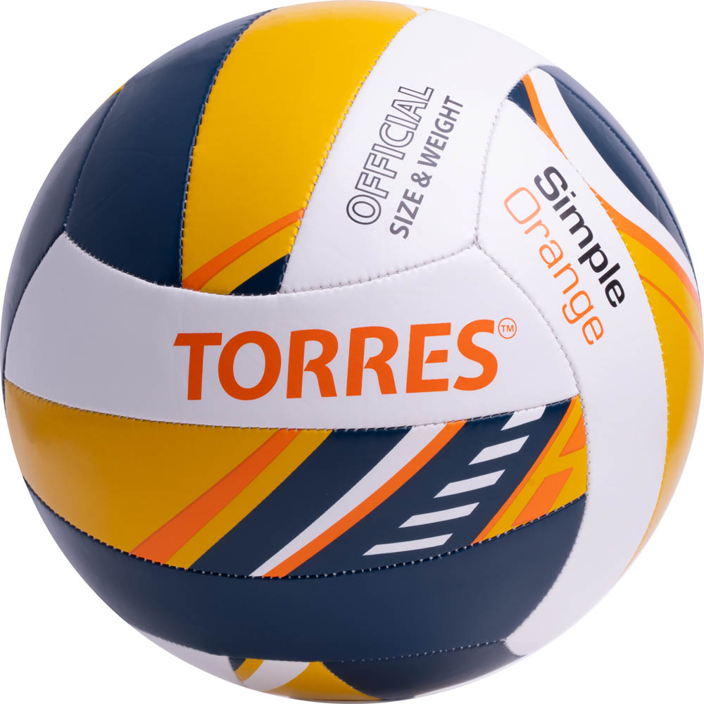 Мяч волейбольный TORRES Simple Orange, р.5 