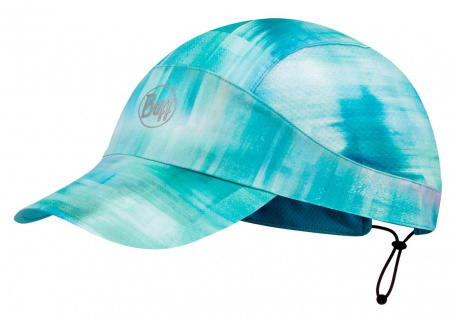 Кепка Buff 125580.789 Pack run Cap Marbled Turquoise, S/M 